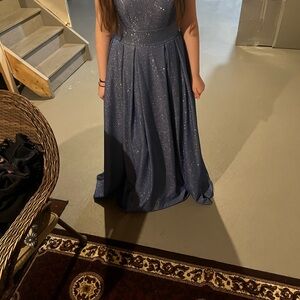 Laura Blue Prom Dress